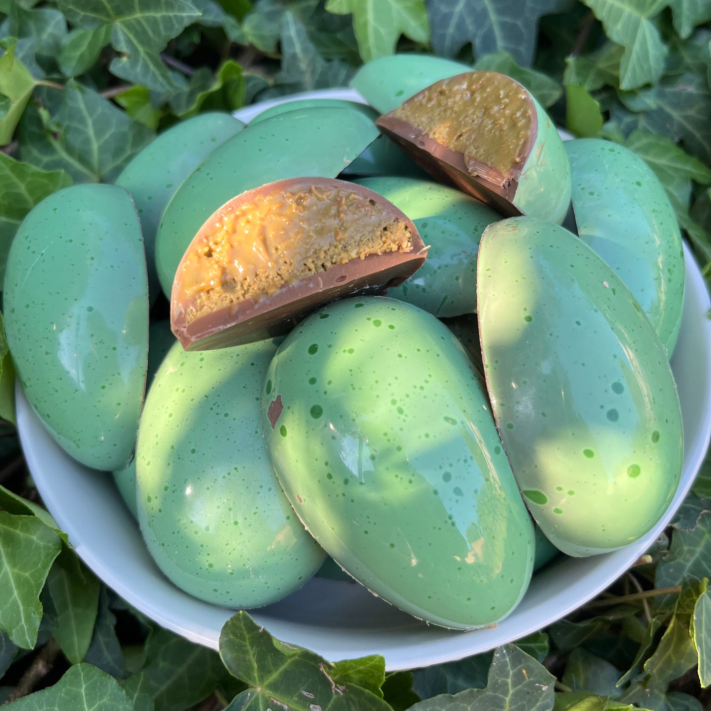 Pistachio Crunch Half Eggs