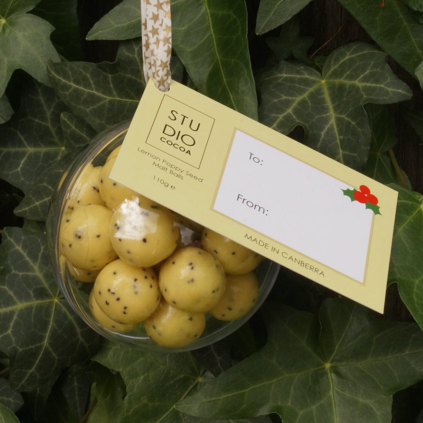 Lemon Poppyseed Malt Balls Bauble